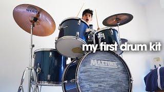 I played my FIRST DRUM KIT again after 9 YEARS [upl. by Ellivro]