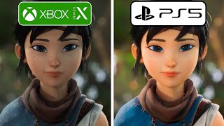 Kena Bridge of Spirits PS5 vs Xbox Series X Graphics Comparison [upl. by Kylander]