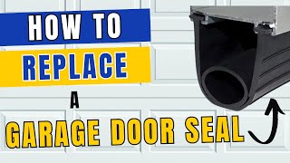 Garage Door Seal Replacement  Keep Mice out [upl. by Tnirb]