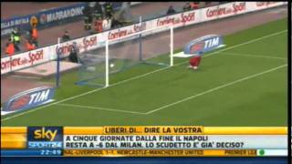 Napoli  Udinese 12  Highlights Sintesi Sky Sport 24  17042011  33 giornata serie A  HQ [upl. by Ydnih]