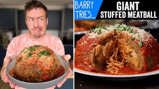 Giant Spaghetti Stuffed Meatball  Barry Tries Ep 40 [upl. by Dennard394]