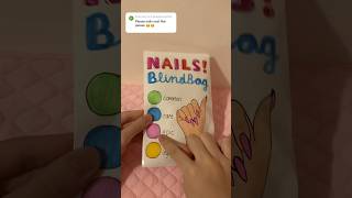 paper nails blind bag 💅 nails papercraft diy craft asmr blindbag papersquishy shorts [upl. by Ahsinan]