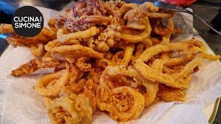 Calamari Fritti anni 80  Come li faceva mia Nonna [upl. by Leffen]