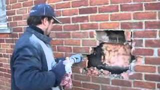 Brick Repair How to Remove Milk chute livonia michiganwmv [upl. by Keare]