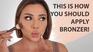 HOW TO USE BRONZER THE CORRECT WAY 2021  NINA UBHI [upl. by Lothario482]