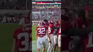 Alabama players clebrate after true freshman’s Rico Scott catches a late TD from QB Austin Mack [upl. by Yenrab]