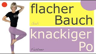 👉25 min flacher Bauch knackiger Po  FigurWorkout ohne Geräte [upl. by Schilt]