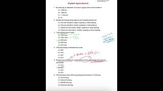 Dryland Agriculture  Part 1  Drought stress  ASCO  AAO  AHO  ICAR JRF SRF  SAU exam [upl. by Rinaldo509]