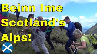 Climbing Beinn Ime One of Scotlands quotArrochar Alpsquot Mountains [upl. by Haraz]