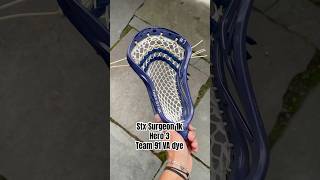 Stx surgeon 1k strung with hero 3 mesh and dyed for team 91 Virginia thestringshark workofshark [upl. by Airetak752]