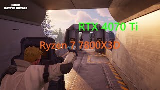 Ryzen 7 7800X3D  RTX 4070 Ti  Fortnite Chapter 5  Competitive Settings [upl. by Beauvais48]