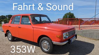 Wartburg 353 W Flammenrot Original Mit Motorsound [upl. by Brunhild]