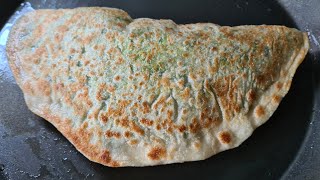 Afghani Iftari Snack Bolani Recipe  Veggie Stuffed Flat Bread  بولانی [upl. by Itida]