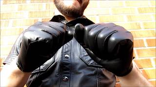 Pratt amp Hart Thin Leather Police Search Gloves [upl. by Airtemad259]