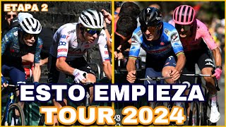 ETAPA 2 ➤ TOUR DE FRANCIA 2024 🇫🇷 Se Prendió la Mecha [upl. by Idnir]