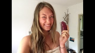 Haare waschen ohne Shampoo mit Tangle Teezer  Haar Update [upl. by Muldon]