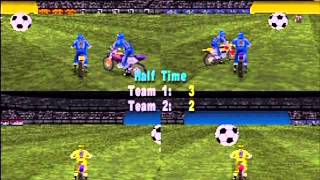 Excitebike 64  FourPlayer Soccer Mode Actual N64 Capture [upl. by Stein]