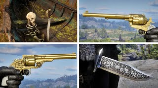 10 HIDDEN Weapons Locations in Red Dead Redemption 2 [upl. by Yecrad]