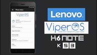 VIPER OS Custom Rom  For Lenovo K6 Note  Android Nougat 712  Review  Technical Aryan [upl. by Ativoj783]