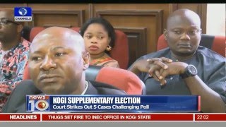 News10 Court Strikes Out 5 cases Challenging Kogi Supplementary Poll 041215 Pt 1 [upl. by Ninazan]