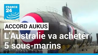 Alliance AUKUS  l’Australie va acheter cinq sousmarins américains à propulsion nucléaire [upl. by Ahsiel]