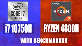 Intel Core i7 10th Gen vs Ryzen 7 4800H Full Comparison [upl. by Tteltrab]