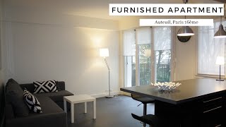 Paris Rental Apartment 1 Bedroom with Balcony  Auteuil 16th District  PARISRENTAL  REF43904 [upl. by Dnalro]