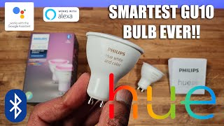 Philips Hue GU10 Smart Spotlight LED with Bluetooth Unboxing and Setup [upl. by Auqinal]