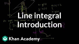 Introduction to the line integral  Multivariable Calculus  Khan Academy [upl. by Tletski]