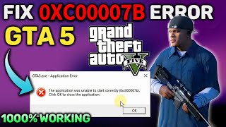 How to Fix 0xc00007b Error in GTA V 2024 ✅  1000 Working Method🔧 GTA 5 Unable To Start Correctly [upl. by Jodie]