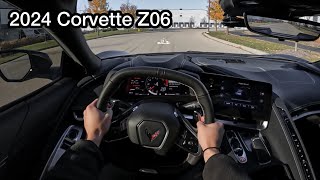 C8 Z06 Corvette  POV Driving Pure Sound  Breakin Miles [upl. by Kirsteni]