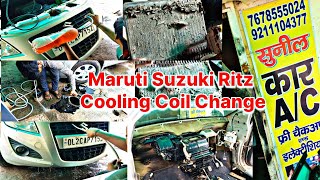 Maruti Suzuki Ritz Cooling Coil Change  Ritz AC Service  Maruti Suzuki Ritz AC Service [upl. by Viveca232]