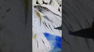 Snowy Owl  Process fresco digitalart watercolor [upl. by Eceinert]