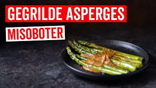 Gegrilde asperges met gerookte misoboter een heerlijk bijgerecht van de BBQ [upl. by Hajar]