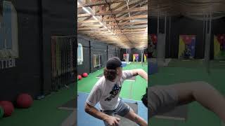 What Do You See 15u RHP Knuckle Curve Slow Motion Rear View Pitching [upl. by Titus]