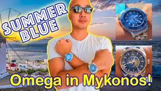 Watch Guy and his Omega Seamaster Collection in Mykonos [upl. by Doria]