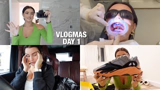 VLOGMAS DAY 1  house viewing stress selfridges haul new teeth amp more [upl. by Ashli655]