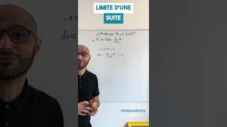 1 MINUTE  1 QUESTION DU BAC  Limite dune suite [upl. by Ybreh]