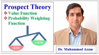 Prospect Theory Value Function  Probability Weighting Function  Behavioral Finance  Ref point [upl. by Hanaj]