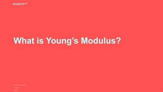 What is Young’s Modulus [upl. by Iinde]