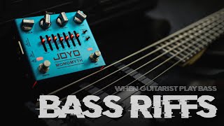 WHEN GUITARIST PLAY BASS  with JOYO MONOMYTH bass preamp [upl. by Trix]