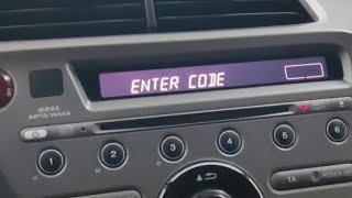 Магнитола Honda Jazz пишет INTER CODE как разблокировать [upl. by Orian]