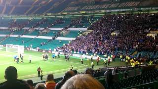 Morton fans celebrate victory at Celtic Park 24 September 2013 [upl. by Amarillas689]