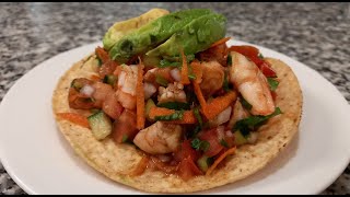 CEVICHE DE CAMARON COCIDO CON ZANAHORIALupita Y Algo Mas [upl. by Pollerd]