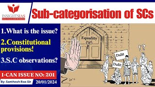 Subcategorisation of SCsSC categorization panel explained by Santhosh Rao UPSC [upl. by Irrehs817]