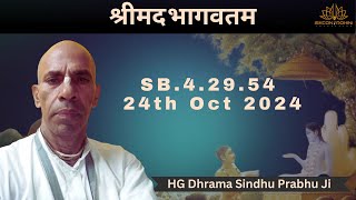 ISKCON ROHINI Bhagawatam Class by HG Dhrama Sindhu Prabhu Ji  SB42954 [upl. by Elimac]