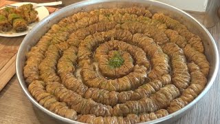 Citir citir El acmasi Cevizli Büzme Baklava tarifi [upl. by Eadas687]