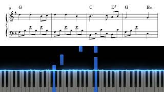 Sandmännchen  Solo Piano mit gratis Noten [upl. by Lazaruk30]