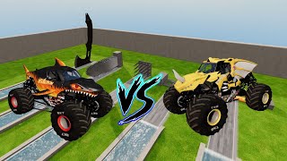 Random Truck Vs Wave  BeamNG C  BeamNGdrive beamngdrive beamngc monstertruck [upl. by Immat394]