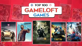 Top 100 Gameloft Games For Android 2020  High Graphics Onlineoffline [upl. by Reyem150]